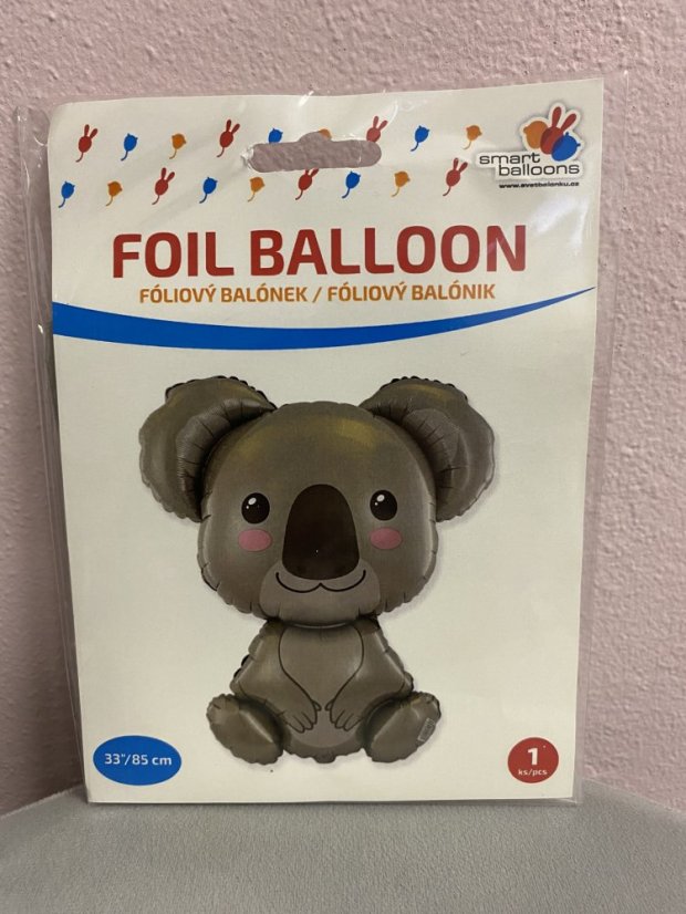Fóliový balónek zvířátko - různé druhy - Varianta: zebra