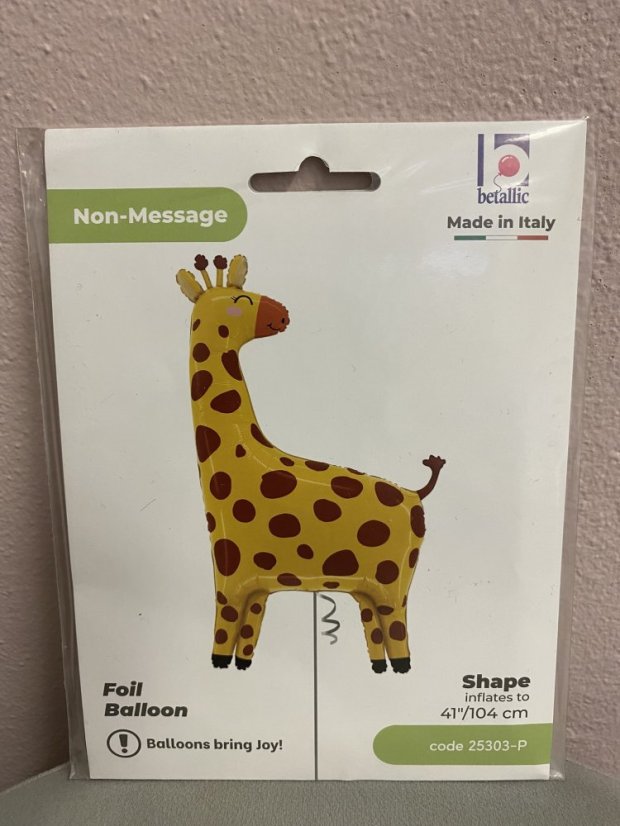 Fóliový balónek zvířátko - různé druhy - Varianta: zebra