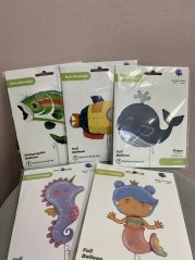 Fóliový balónek mořský svět - různé druhy