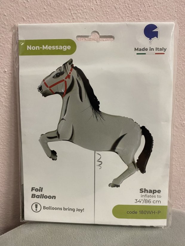 Fóliový balónek zvířátko - různé druhy - Varianta: zebra