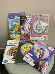 Fóliový balónek kulatý - různé druhy