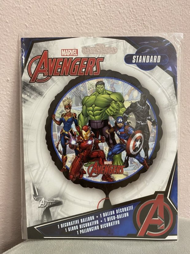 Fóliový balónek kulatý - různé druhy - Varianta: Avengers