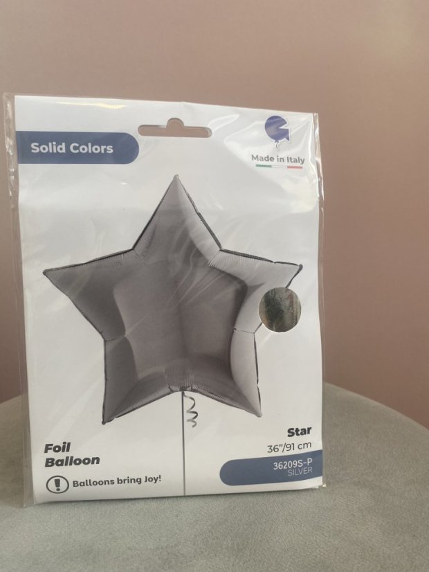 Fóliová hvězda - různé druhy - Varianta: zlatá - 91 cm