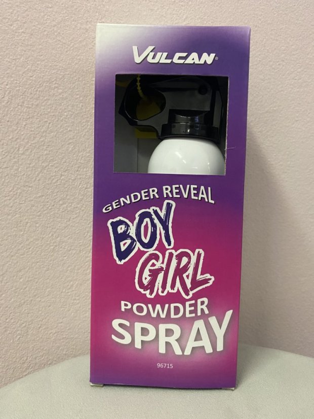 Gender reveal sprej - pohlaví: Holka