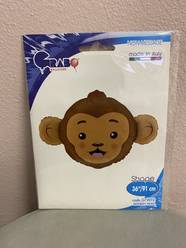 Fóliový balónek zvířátko hlava - různé druhy - Varianta: slon