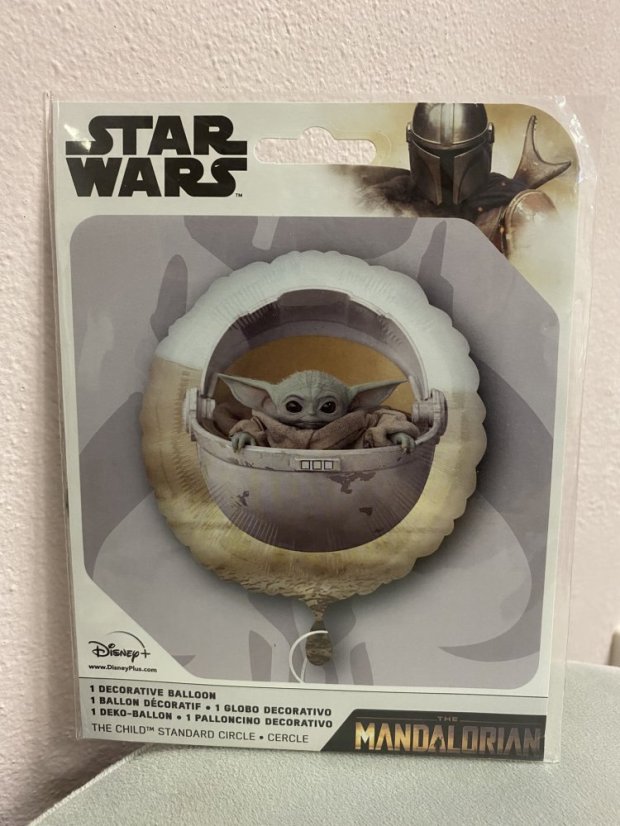 Fóliový balónek kulatý - různé druhy - Varianta: Yoda