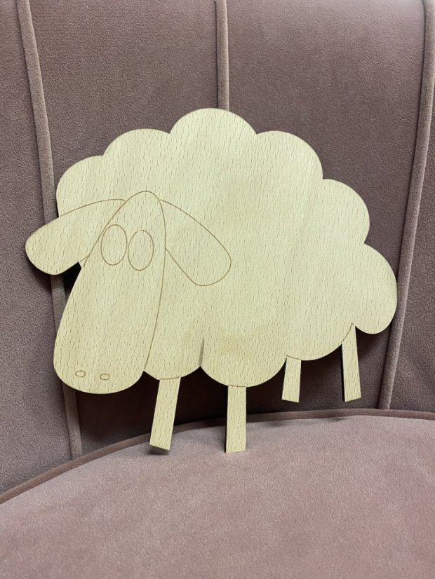 Dřevěná omalovánka - různé druhy - Tvar: Mikuláš