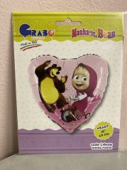 Fóliový balónek srdce - různé druhy