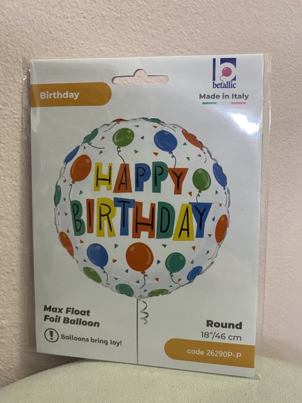 Fóliové balónky - Happy Birthday