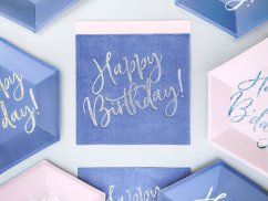 Balíček - Happy Birthday MODRÁ