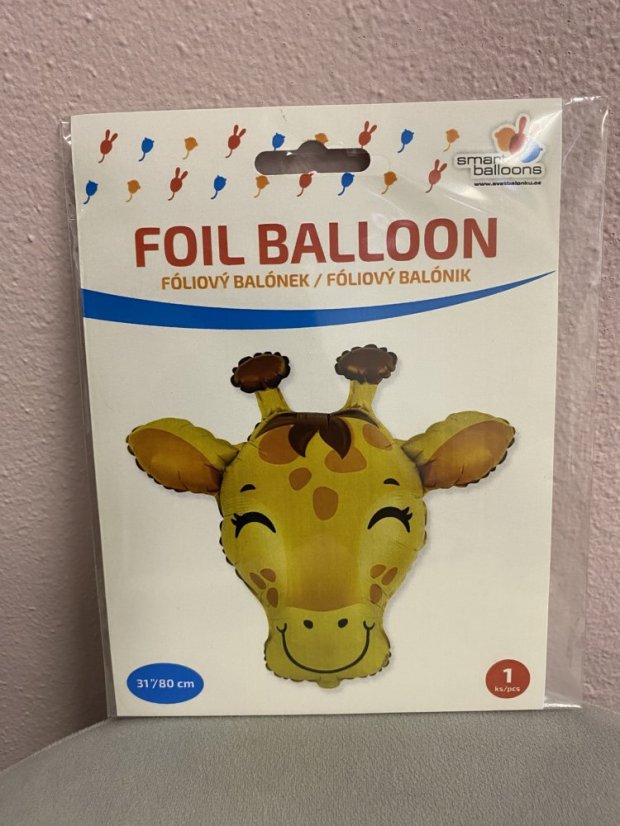 Fóliový balónek zvířátko hlava - různé druhy - Varianta: slon