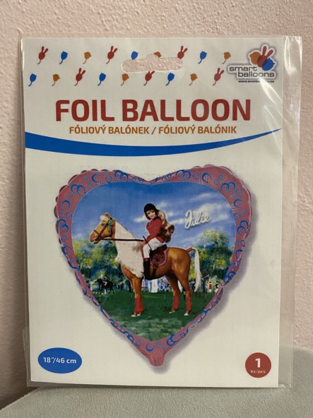 Fóliový balónek srdce - různé druhy - Varianta: Princezny